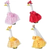 New 23-inch sunflower porch goose dress Princess chiffon dress suit outdoor garden statue goose dress wholesale Application Scenario